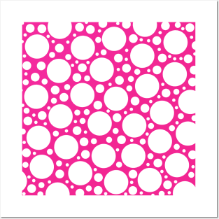 Polka Dots in Pink & White Posters and Art